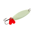 3Pcs Luminous Fishing Lures Metal Baits Spinner Baits Spoons Treble Hook 7g