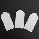 100 Scallop Kraft Paper Wedding Birthday Gift Tags Blank Luggage Label 9X4. Q5G3