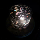 Bluetooth LED Bedside Table Light Projector Baby Night Lamp Kids Bedroom Gifts