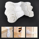 10x Baby Kid Child Toddler Safety Lock Fridge Drawer Door Cabinet Cupboard Band