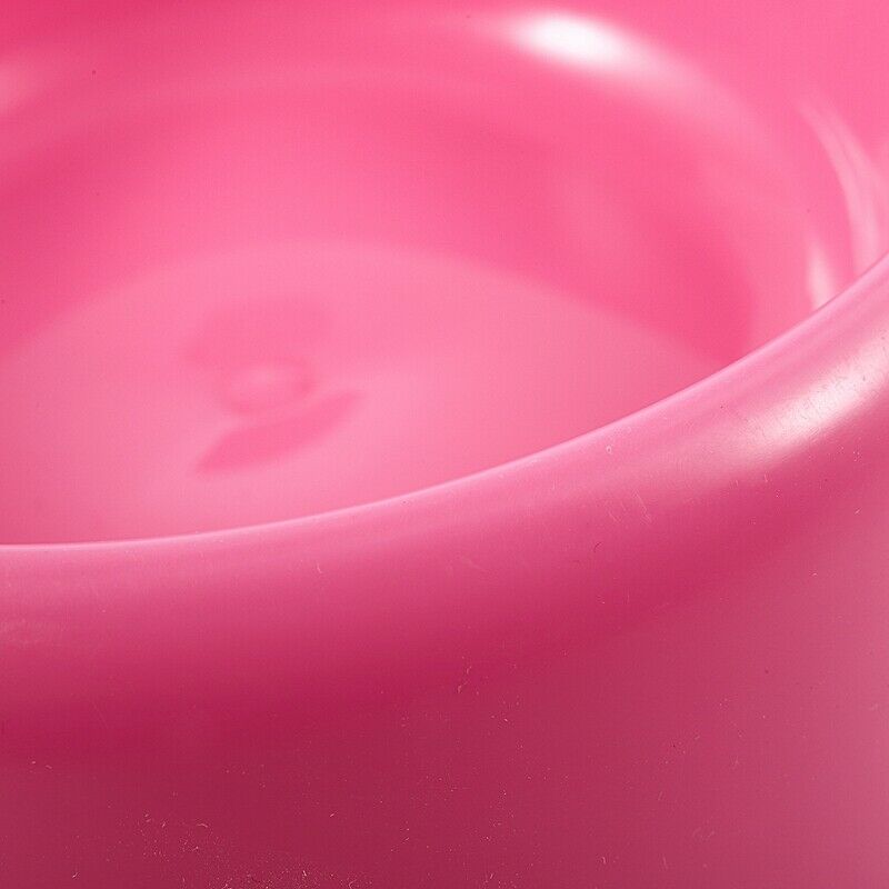 Plastic Pet Dog Cat Water Food Drink Bowl Dish Feeder, 4-Inch, random color