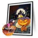Diamond Painting Halloween Pumpkin Full Round Drill Cross Stitch (WX441)