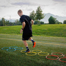 12Pcs Creative Speed and Agility Training Rings Exercise Carrycase Supply N Q7P7