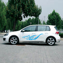 1 Pair Car Stickers Dolphin Totem PVC Vinyl Auto Body Side Decals Graphic