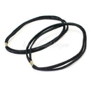 Fashion 2x Rubber Hair Band Twice Hair Stretch Bands Sport Headband Black Useful