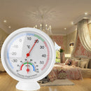 Indoor Outdoor Thermometer Humidity Clock-shaped Meter Temperature Hygrometer