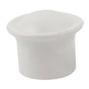 28 mm x diameter plastic textile curtain rod rod end cap white 2 parts