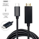 Type C USB-C to HDMI Cable 6FT USB 3.1 (Thunderbolt 3 Compatible) For Table B7L8