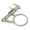 Useful Mini Vernier Caliper Tool Pendant Slider Slides Keyring Key Chain 10 J7F9