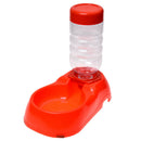 Pet Supply Dog Cat Automatic Water Supply Bowl Platter for Food Red