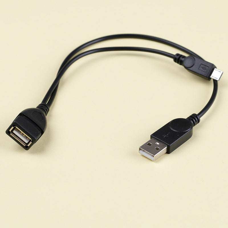 Micro USB Male To USB Female Host OTG USB Cable Y Splitter For Cell Phone  Z