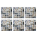 6pcs Waterproof Tiles Mosaic Wall Stickers Kitchen Adhesive Decor (MSC034) A