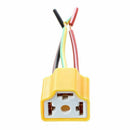 Car Auto Headlight Connector Plug H4 Lamp Bulb Socket 2 Pcs P4G6