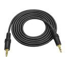 3.5mm AUX Cable Male to Male Audio Cord Line for Speaker Headphones (Black) A