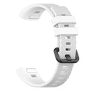 Silicone Watchband Strap w/Buckle for Huawei Band 4 Pro TER-B29S (White)