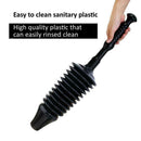 Flexible Powerful Unclog Toilet Plunger Bathroom Drain Pressure Tool High Z9D1