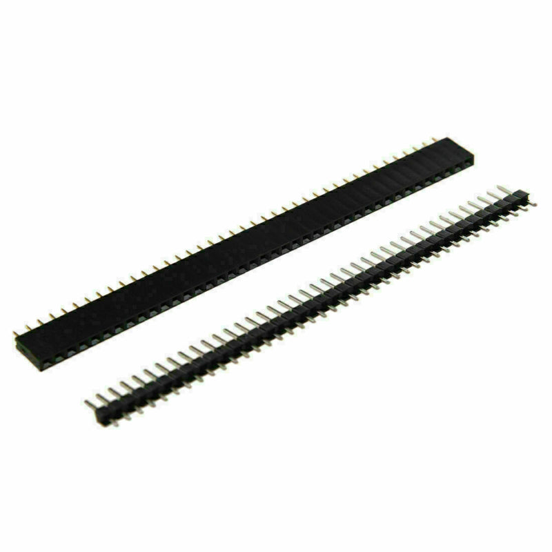 5Pcs 40 Pin 2.54mm Single Row Straight Male + Female Header AD Ne Strip G0H X4L8