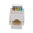 RJ45 Jack Module Cat5e Plug Over Internet Data White
