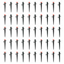 50Pcs Water Flow Irrigation Drippers on Stake Emitter Drip System Qualified New