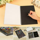 Magic Color Rainbow Scratch Paper Note Book DIY Scraping Educational Tool T O9P5