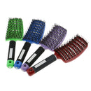 Curved Vented Paddle Detangling Hair Brush Nylon Bristle Pin Hairbrush Comb
