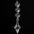 10pcs Clear Acrylic Crystal Beads Curtain Wedding Party DIY Hanging Decorations