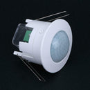 360 Degree ABS PIR Motion Sensor Light Switch Ceiling Recessed Switch Detector
