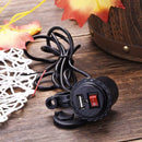Cigarette Motorcycle Charger USB Power Motorbike Switch Socket Lighter With