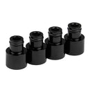8x Black+Red Fuel Injector Adapter For Acura RDX Injectors B16 B18 D16Z D16Y
