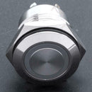 DC3V Blue Illuminated LED 16mm Metal Momentary Push Button Switch SPST