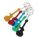 Guitar Bottle Opener Keychain Aluminum Alloy Beer Opener Key Rings for Gift OZ