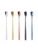 5Pcs Tea Spoon Stainless Long Handle Coffee Cocktail Stirring Spoon Newest Use