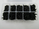 M3 Cross pan Head Self Tapping Screws Black Oxide Assortment Kit 450 pcs