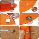 62Pcs Stainless Steel Canvas to Screw Press Stud Snap Boat Cover Kit E0W2