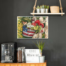 Full Round Drill 5D DIY Diamond Painting Flower Embroidery Art Kit (LG154) A