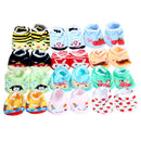 1pair Cartoon Cute Baby Kids Non Slip Socks Infant Newborn Soft Short Socks