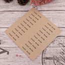 100Pc "Hand Made" Self Adhesive Stickers Kraft Seal Paper Label Gift 1.2*7.1 Hn