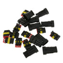 20 Kits 3 4 Pin Sealed IP68 Electrical Wire Connector Plug 1.5mm Terminal