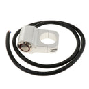 25mm Motorcycle Handlebar Headlight Fog Light Switch Stainless Steel Red