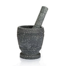 Granite Pestle and Mortar Set Herb Spice Pepper Garlic Grinder Solid Crusher Set