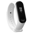 Silicone Smart Bracelet Strap Replacement Wristband for Mi Band 4 (White)