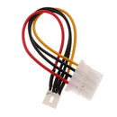 17cm Floppy Drive 4Pin Male to Large 4Pin Female Adapter Converter Cable