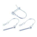3x Wire Lock Pins 6mm Heavy Duty Safety Coupler Pin Shaft Locking Pto Hitch Pins