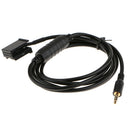 Black 12Pin to 3.5MM Male AUX Audio Adapter Cable 150CM For BMW E85 E83 E86 Mini