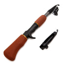 Carbon Fiber Telescope Fishing Rod Travel Sea Rock Spinning Pole Portable New