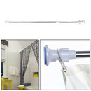 Telescopic Shower Bath Curtain Rail Extendable Heavy Duty Stable Steel Po LTP