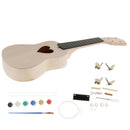 Handmade 21 inch Ukulele Hawaii Guitar Body Neck Fingerboard DIY Parts