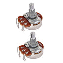 2 Pieces Copper B500K Audio Potentiometer Tone Pots for Electric Guitars Bass