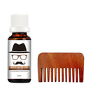 Beard Oil Comb Brush Beard Care Kit Mustache Grooming Travel Bag Set for Men