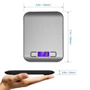 5Kg/1g LCD Electronic Kitchen Weighing Food Cooking Scale Stainless Steel